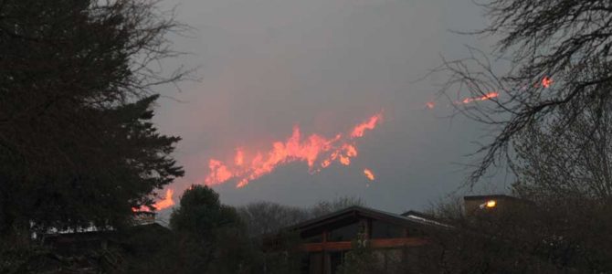 Incendios en las sierras de Córdoba durante la temporada de invierno 2020